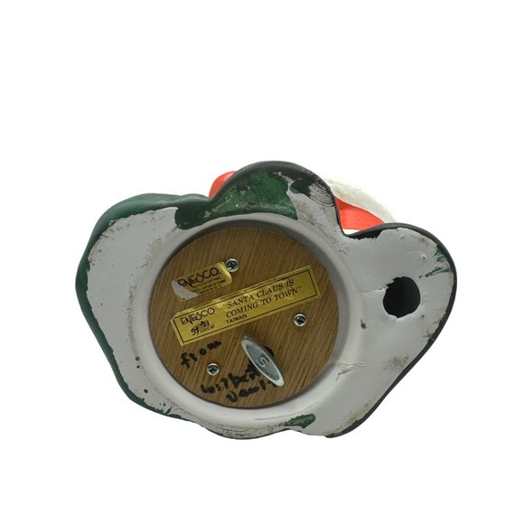 Enesco Musical Santa Figurine Plays Santa Claus is Coming to Town - Picture 5 of 7